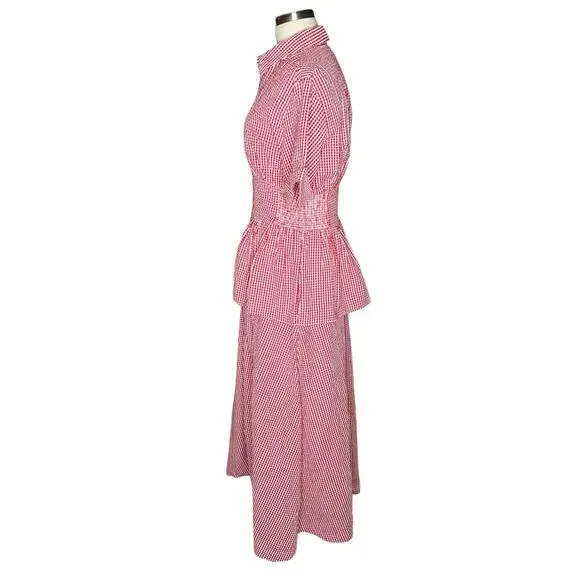 ROSIE ASSOULIN Boogie Woogie Bugle Boy Dress in Seersucker Gingham Women's 2 NWT - Picture 3 of 13